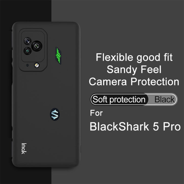 For Xiaomi Black Shark 5 Pro IMAK UC-3 Series Shockproof Frosted TPU Phone Case(Black) - Xiaomi Cases by imak | Online Shopping UK | buy2fix