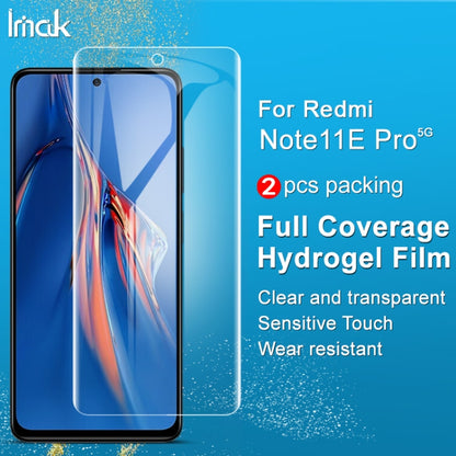 For Xiaomi Redmi Note 11E Pro 5G / Note 11 Pro 4G / 5G / Note 11 Pro+ 5G 2 PCS IMAK Curved Full Screen Hydrogel Film Front Protector -  by imak | Online Shopping UK | buy2fix