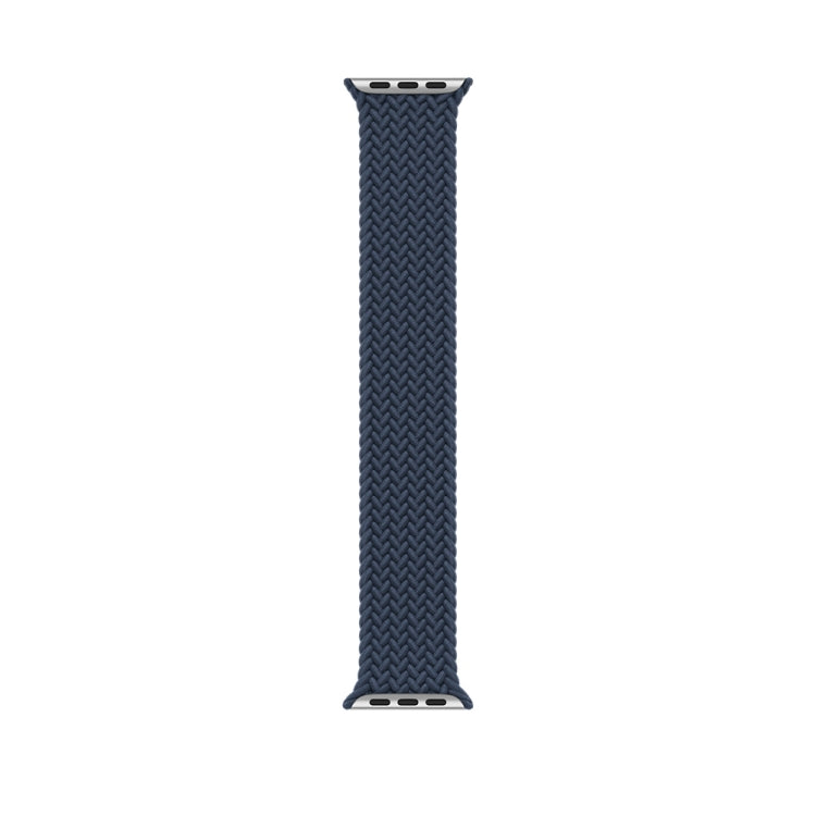 165mm Nylon Braided Watch Band For Apple Watch Ultra 49mm&Watch Ultra 2 49mm / Series 9&8&7 45mm / SE 3&SE 2&6&SE&5&4 44mm / 3&2&1 42mm(Dark Blue) - Watch Bands by buy2fix | Online Shopping UK | buy2fix