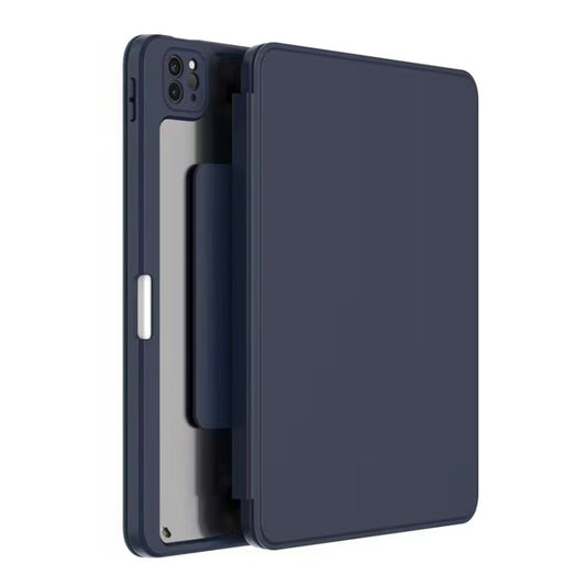 For iPad Pro 12.9 2022 / 2021 / 2020 / 2018 Mutural Jianshang Series Tablet Leather Smart Case(Dark Blue) - iPad Pro 12.9 (2022/2021) Cases by Mutural | Online Shopping UK | buy2fix