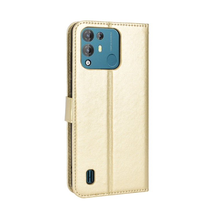 For Blackview A55 Pro Retro Crazy Horse Texture Leather Phone Case(Gold) - More Brand by buy2fix | Online Shopping UK | buy2fix