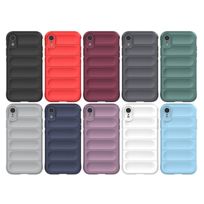 For iPhone XR Magic Shield TPU + Flannel Phone Case(Red) - More iPhone Cases by buy2fix | Online Shopping UK | buy2fix