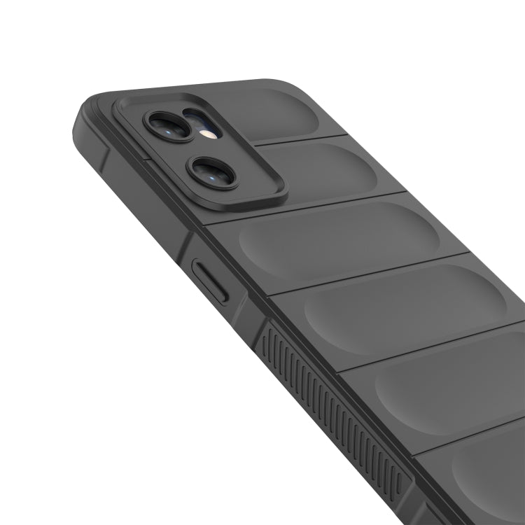 For OPPO Reno7 5G Global / Find X5 Lite Magic Shield TPU + Flannel Phone Case(Dark Grey) - OPPO Cases by buy2fix | Online Shopping UK | buy2fix