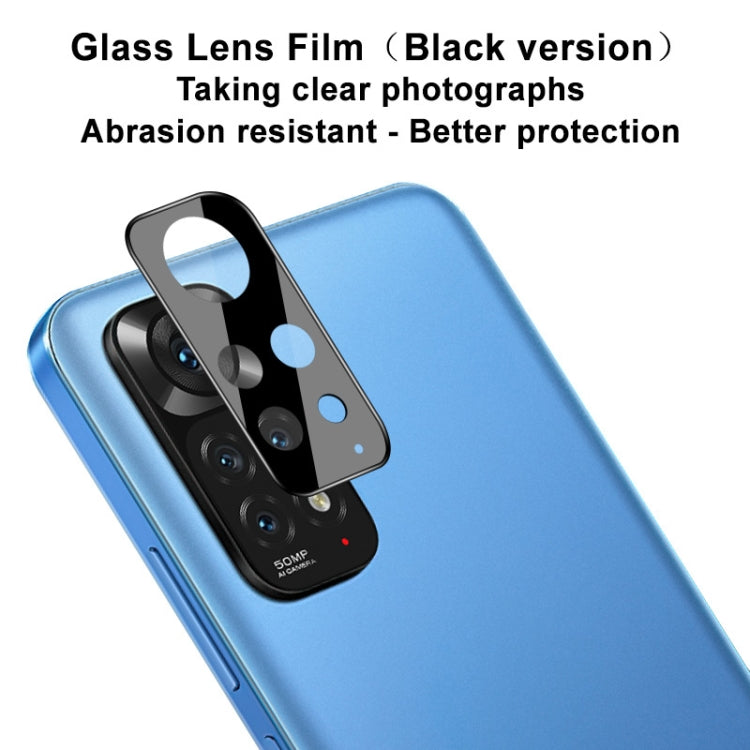 For Xiaomi Redmi Note 11 4G Global IMAK Rear Camera Lens Glass Film Black Version - For Xiaomi by imak | Online Shopping UK | buy2fix