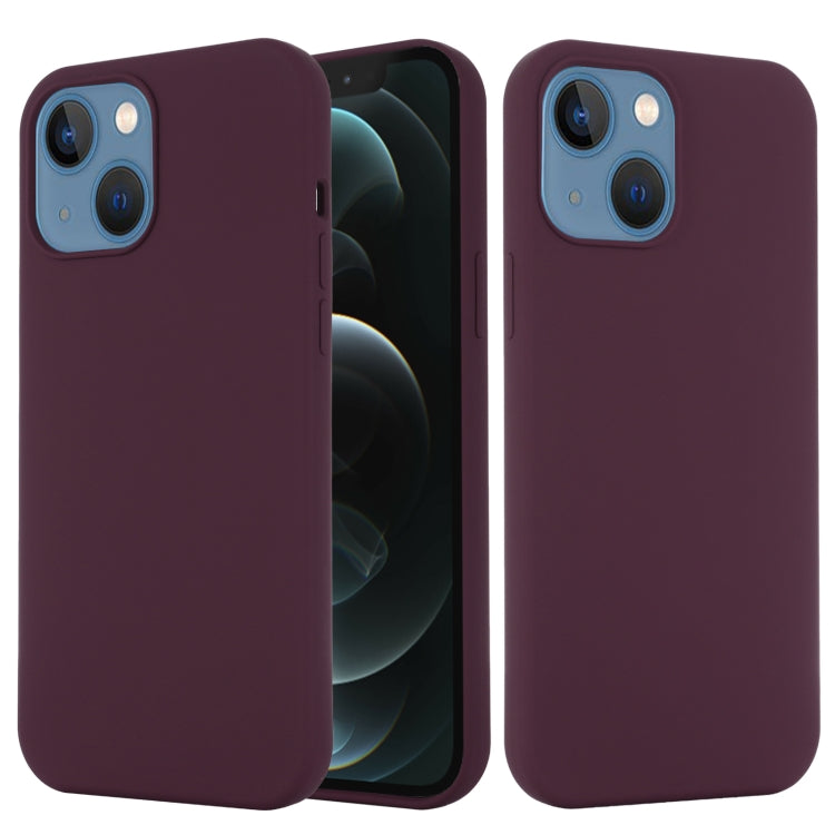 For iPhone 14 Shockproof Silicone Magsafe Case (Plum Color) - iPhone 14 Cases by buy2fix | Online Shopping UK | buy2fix