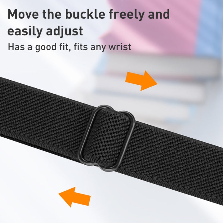 Small Waist Nylon Watch Band For Apple Watch Ultra 49mm&Watch Ultra 2 49mm / Series 9&8&7 45mm / SE 3&SE 2&6&SE&5&4 44mm / 3&2&1 42mm(Black) - Watch Bands by buy2fix | Online Shopping UK | buy2fix