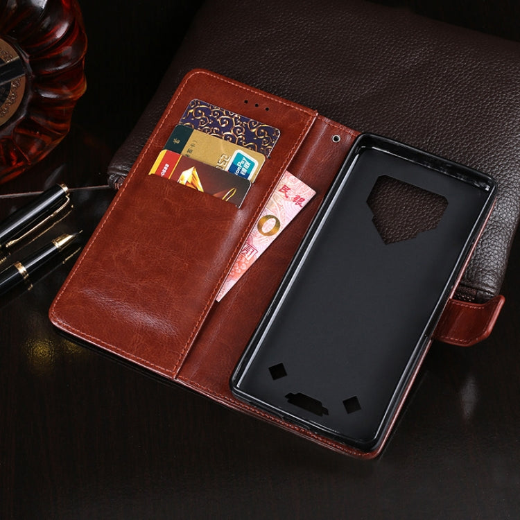 For Blackview BV9800 Pro idewei Crazy Horse Texture Horizontal Flip Leather Case with Holder & Card Slots & Wallet(Brown) - More Brand by idewei | Online Shopping UK | buy2fix