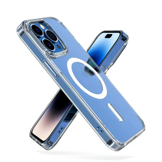 For iPhone 14 Pro Mutural Jingtou Series MagSafe Magnetic Phone Case(Clear) - iPhone 14 Pro Cases by Mutural | Online Shopping UK | buy2fix