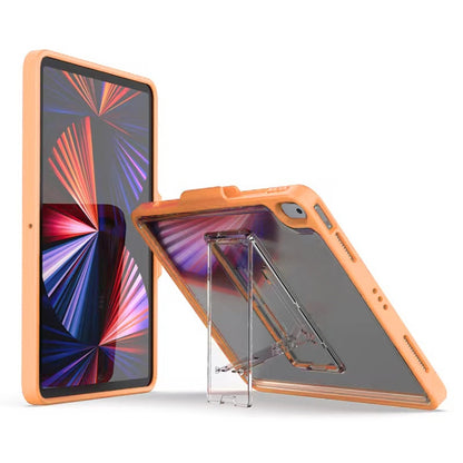 Mutural Transparent Holder Tablet Case For iPad 10.2 2021 / 2020 / 2019 / 10.5(Orange) - iPad 10.2 Cases by Mutural | Online Shopping UK | buy2fix