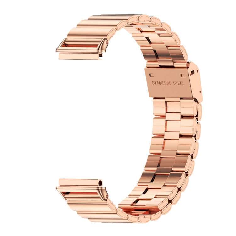 For Huawei Band 7 / 7 NFC Mijobs Bamboo Stainless Steel Metal Buckle Watch Band(Rose Gold) - Watch Bands by MIJOBS | Online Shopping UK | buy2fix