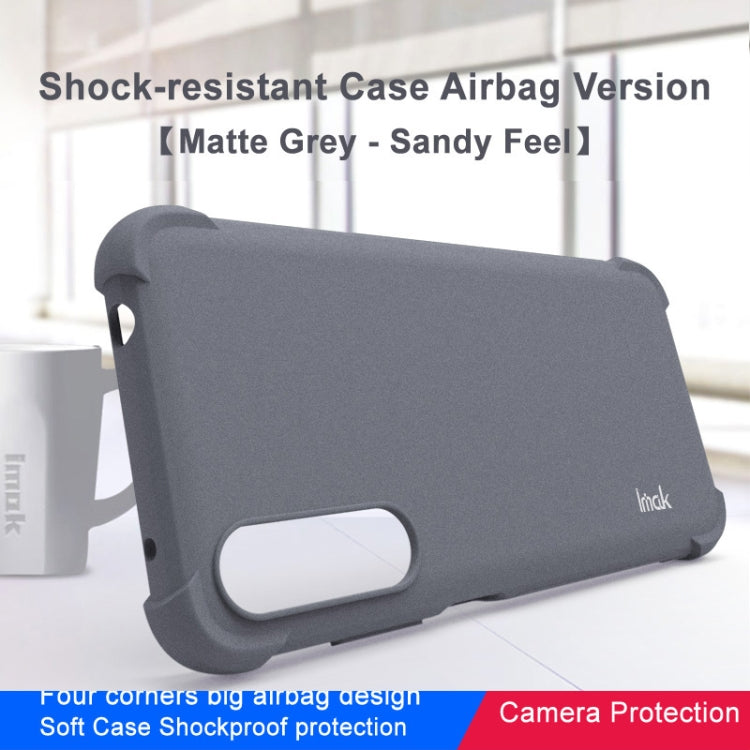 For HTC Desire 22 Pro 5G IMAK All-inclusive Shockproof Airbag TPU Case (Matte Grey) - HTC by imak | Online Shopping UK | buy2fix