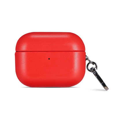 For Apple AirPods Pro PU Leather Wireless Bluetooth Earphone Protective Case(Red) - For AirPods Pro by buy2fix | Online Shopping UK | buy2fix