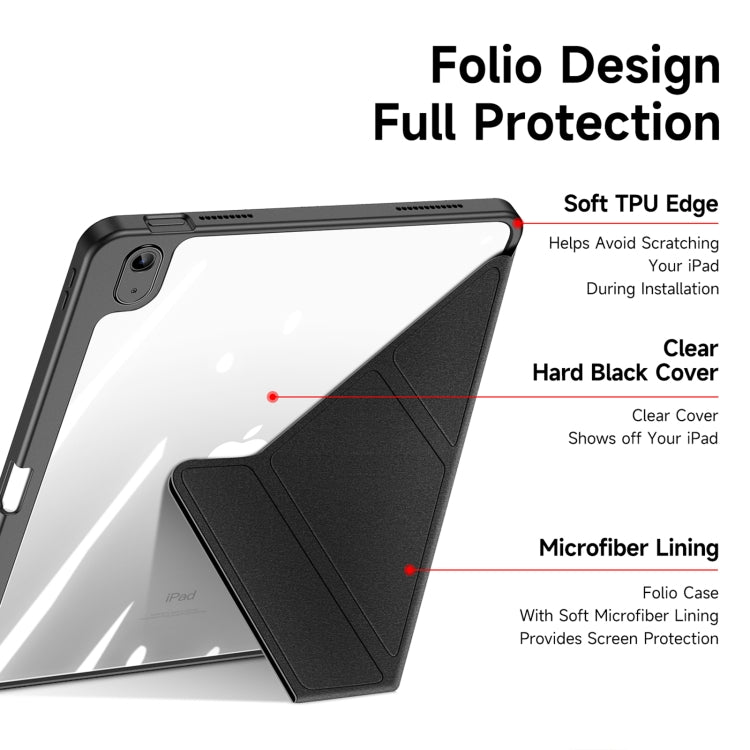 For iPad 10th Gen 10.9 2022 DUX DUCIS Magi Series Smart Leather Tablet Case(Black) - iPad 10th Gen 10.9 Cases by DUX DUCIS | Online Shopping UK | buy2fix