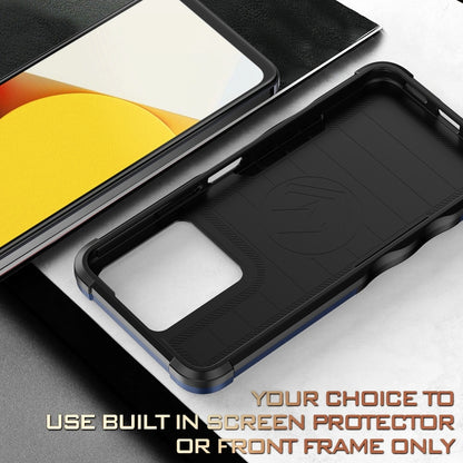 For vivo Y35 / Y22s / Y22 Non-slip Shockproof Armor Phone Case(Black) - vivo Cases by buy2fix | Online Shopping UK | buy2fix