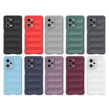 For Xiaomi Redmi Note 12 Pro 5G China / Note 12 Pro 5G Speed  Magic Shield TPU + Flannel Phone Case(Grey) - Note 12 Pro Cases by buy2fix | Online Shopping UK | buy2fix