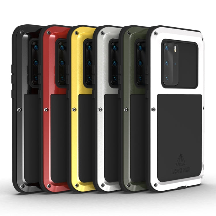 For Huawei P40 Pro LOVE MEI Metal Shockproof Waterproof Dustproof Protective Case(Black) - Huawei Cases by LOVE MEI | Online Shopping UK | buy2fix