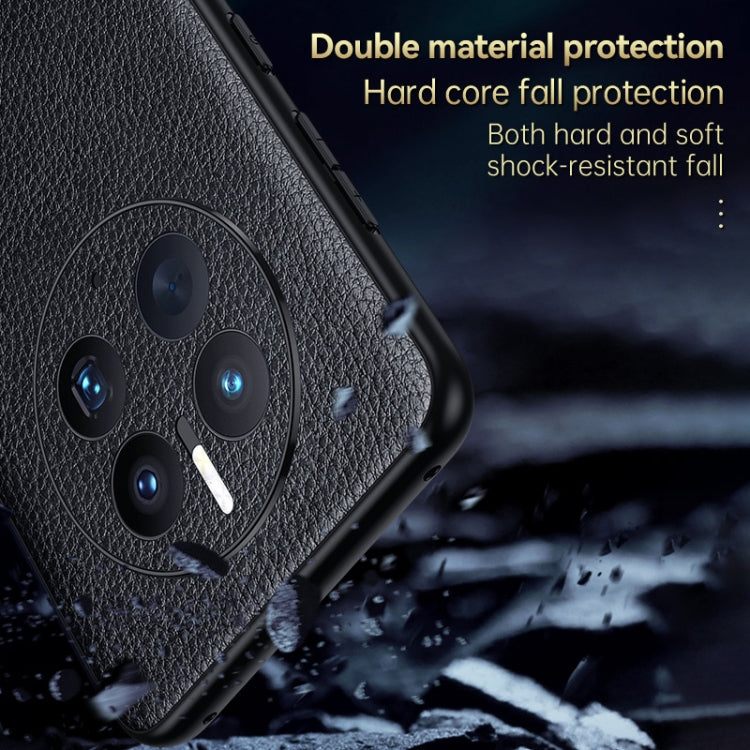 For Huawei Mate 50 Pro SULADA Invisible Bracket Leather Back Cover Phone Case(Black) - Huawei Cases by SULADA | Online Shopping UK | buy2fix