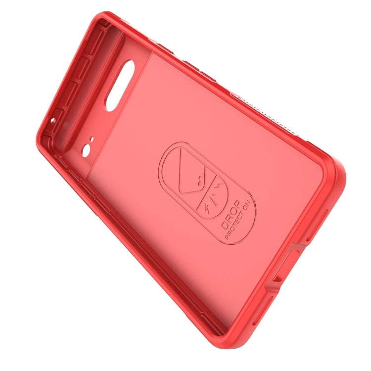 For Google Pixel 7 Magic Shield TPU + Flannel Phone Case(Red) - Google Cases by buy2fix | Online Shopping UK | buy2fix