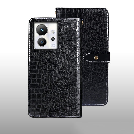 For Infinix Zero Ultra 5G idewei Crocodile Texture Leather Phone Case(Black) - Infinix Cases by idewei | Online Shopping UK | buy2fix