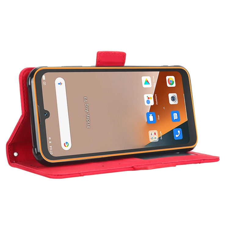 For Blackview BV5200 Skin Feel Calf Texture Card Slots Leather Phone Case(Red) - More Brand by buy2fix | Online Shopping UK | buy2fix