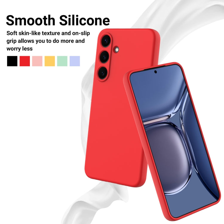 For Samsung Galaxy S25+ 5G Color Liquid Silicone Phone Case(Red) - Galaxy S25+ 5G Cases by buy2fix | Online Shopping UK | buy2fix