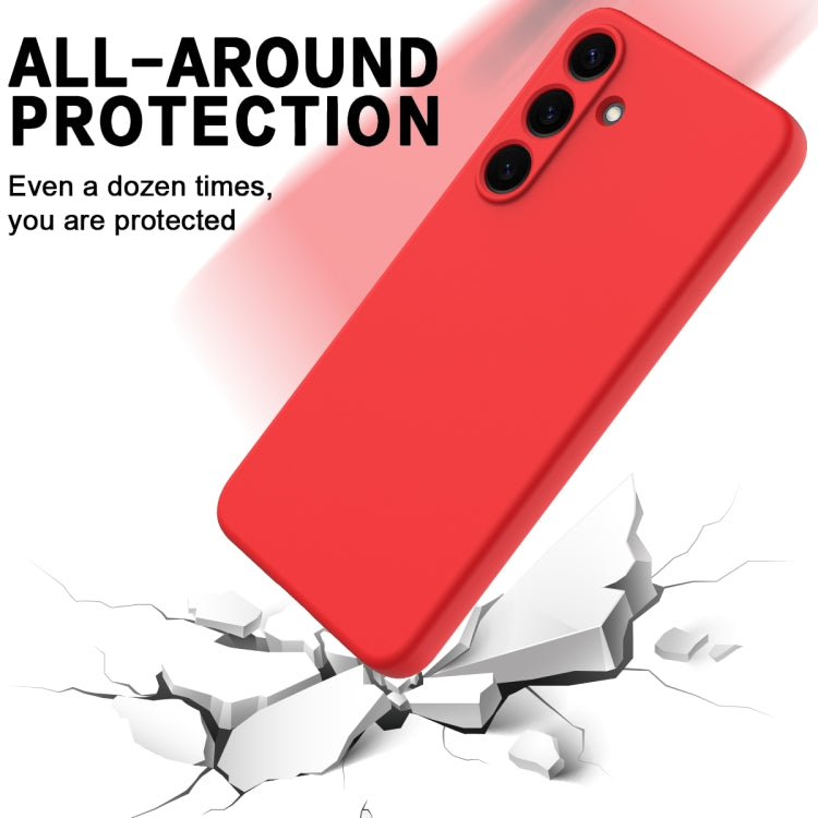 For Samsung Galaxy S25+ 5G Color Liquid Silicone Phone Case(Red) - Galaxy S25+ 5G Cases by buy2fix | Online Shopping UK | buy2fix