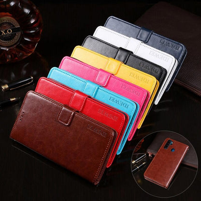 For Blackview A80 Pro idewei Crazy Horse Texture Horizontal Flip Leather Case with Holder & Card Slots & Wallet(Rose Red) - More Brand by idewei | Online Shopping UK | buy2fix