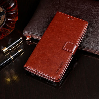 For Blackview BV6100 idewei Crazy Horse Texture Horizontal Flip Leather Case with Holder & Card Slots & Wallet(Brown) - More Brand by idewei | Online Shopping UK | buy2fix