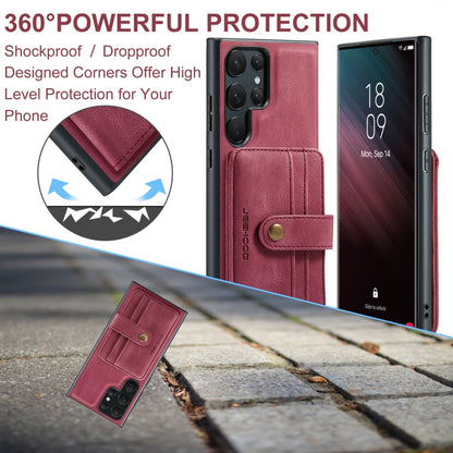 For Samsung Galaxy S24 Ultra 5G JEEHOOD RFID Blocking Anti-Theft Magnetic Phone Case(Red) - Galaxy S24 Ultra 5G Cases by JEEHOOD | Online Shopping UK | buy2fix