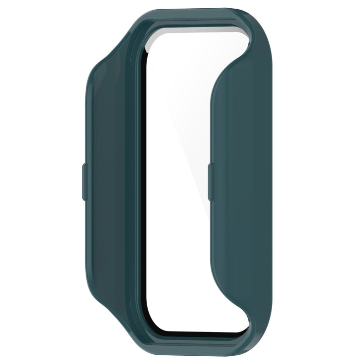 For Redmi Band 2 PC+ Tempered Film Integrated Watch Protective Case(Pine Green) - Watch Cases by buy2fix | Online Shopping UK | buy2fix