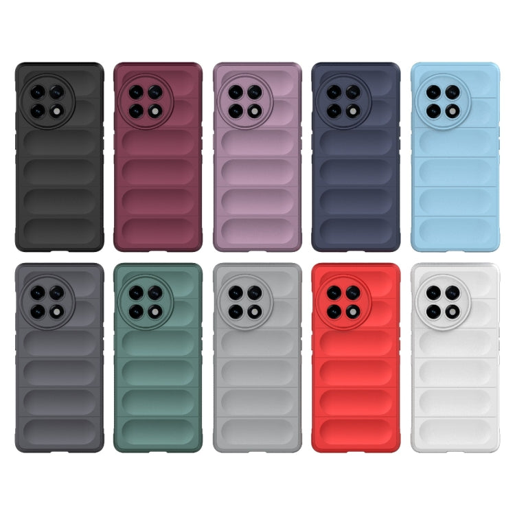 For OnePlus ACE 5G Magic Shield TPU + Flannel Phone Case(White) - OnePlus Cases by buy2fix | Online Shopping UK | buy2fix