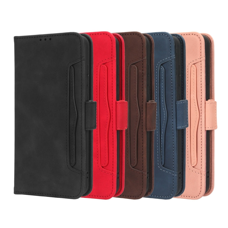 For Blackview BV7200 Skin Feel Calf Texture Card Slots Leather Phone Case(Red) - More Brand by buy2fix | Online Shopping UK | buy2fix