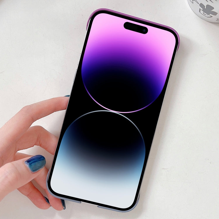 For iPhone 11 Frameless Skin Feel Gradient Phone Case(Pink + Light Blue) - iPhone 11 Cases by buy2fix | Online Shopping UK | buy2fix