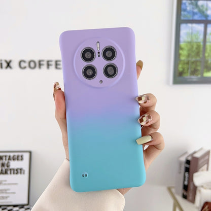 For Huawei Mate 40 Pro Frameless Skin Feel Gradient Phone Case(Light Purple Blue) - Huawei Cases by buy2fix | Online Shopping UK | buy2fix