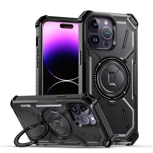 For iPhone 12 Pro Max Armor Series Holder Phone Case(Black) - iPhone 12 Pro Max Cases by buy2fix | Online Shopping UK | buy2fix