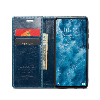 For Xiaomi Redmi Note 12 Pro 5G / Poco X5 Pro CaseMe 003 Crazy Horse Texture Leather Phone Case(Blue) - Xiaomi Cases by CaseMe | Online Shopping UK | buy2fix