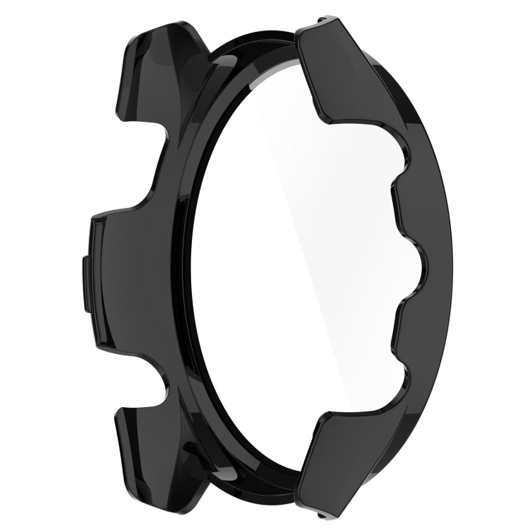 For Garmin Forerunner 265S PC + Tempered Glass Film Integrated Watch Protective Case(Black) - Watch Cases by buy2fix | Online Shopping UK | buy2fix