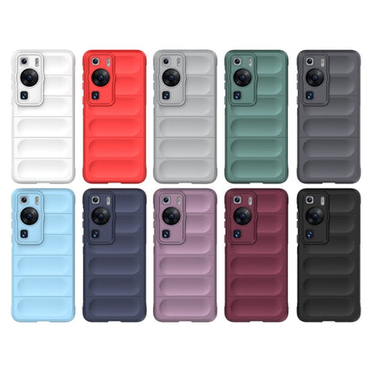 For Huawei P60 Magic Shield TPU + Flannel Phone Case(Grey) - Huawei Cases by buy2fix | Online Shopping UK | buy2fix