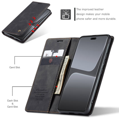 For Xiaomi 13 Lite CaseMe 013 Multifunctional Horizontal Flip Leather Phone Case(Black) - Xiaomi Cases by CaseMe | Online Shopping UK | buy2fix