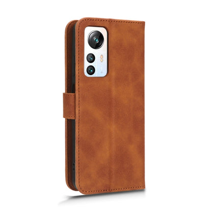 For Blackview A85 Skin Feel Magnetic Flip Leather Phone Case(Brown) - More Brand by buy2fix | Online Shopping UK | buy2fix