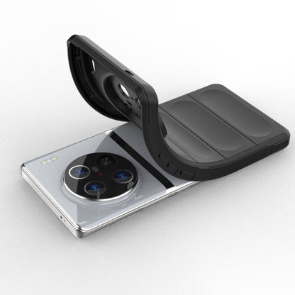 For vivo X90 Pro 5G Magic Shield TPU + Flannel Phone Case(Grey) - vivo Cases by buy2fix | Online Shopping UK | buy2fix