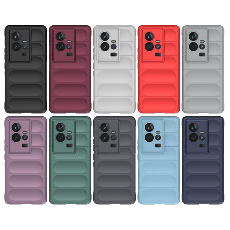 For vivo iQOO 11 5G Magic Shield TPU + Flannel Phone Case(White) - vivo Cases by buy2fix | Online Shopping UK | buy2fix