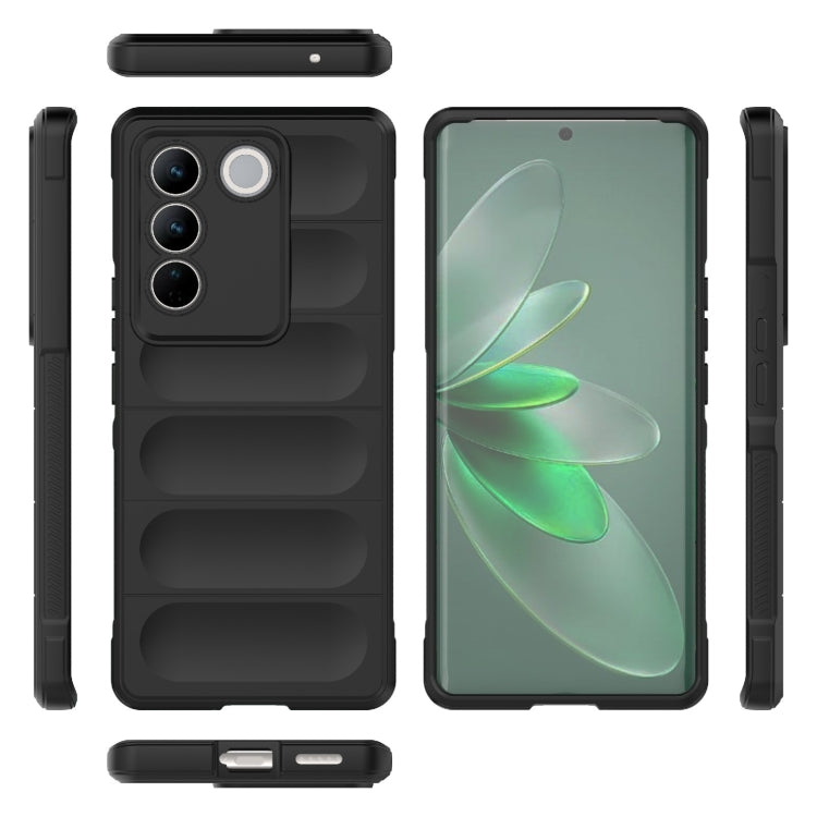 For vivo S16 Pro 5G Magic Shield TPU + Flannel Phone Case(Dark Green) - vivo Cases by buy2fix | Online Shopping UK | buy2fix