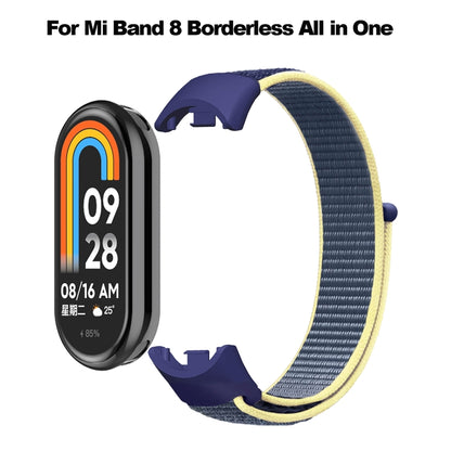 For Xiaomi Mi Band 8 Loop Nylon Watch Band(Blue) - Watch Bands by buy2fix | Online Shopping UK | buy2fix