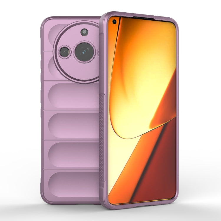 For Realme 11 5G Magic Shield TPU + Flannel Phone Case(Purple) - Realme Cases by buy2fix | Online Shopping UK | buy2fix