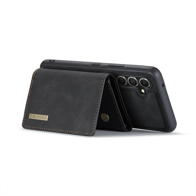 For Samsung Galaxy A34 5G DG.MING M1 Series 3-Fold Multi Card Wallet + Magnetic Phone Case(Black) - Galaxy Phone Cases by DG.MING | Online Shopping UK | buy2fix