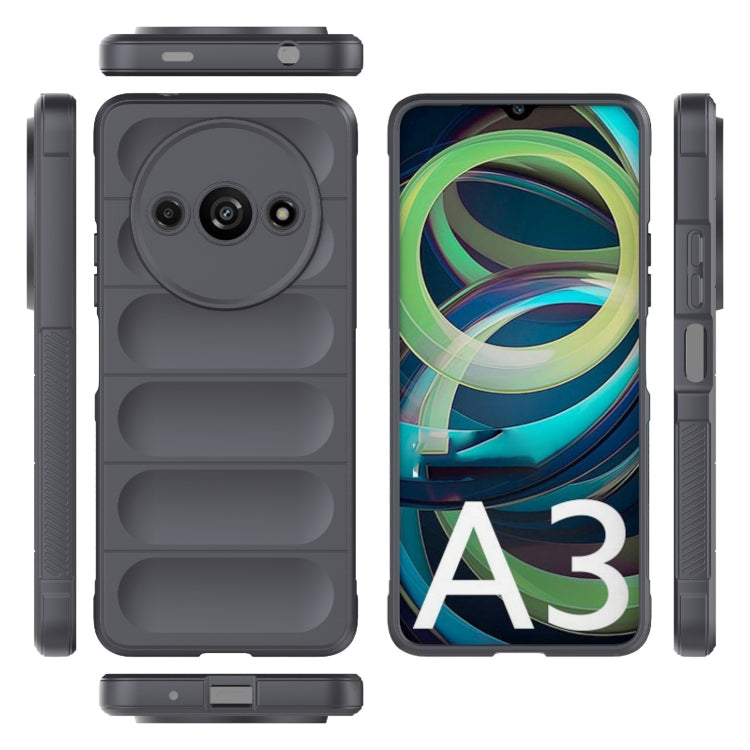 For Xiaomi Redmi A3 4G Global Magic Shield TPU + Flannel Phone Case(Dark Grey) - Xiaomi Cases by buy2fix | Online Shopping UK | buy2fix