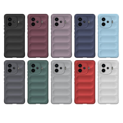 For vivo iQOO Z9 Turbo 5G Magic Shield TPU + Flannel Phone Case(Light Blue) - vivo Cases by buy2fix | Online Shopping UK | buy2fix