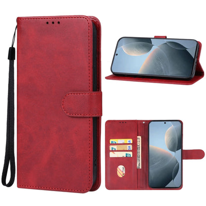 For Xiaomi Redmi K70E Leather Phone Case(Red) - K70E Cases by buy2fix | Online Shopping UK | buy2fix