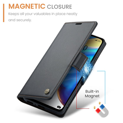 For Xiaomi Mi 10T 5G／10T Pro 5G CaseMe 023 Butterfly Buckle Litchi Texture RFID Anti-theft Leather Phone Case(Black) - Xiaomi Cases by CaseMe | Online Shopping UK | buy2fix